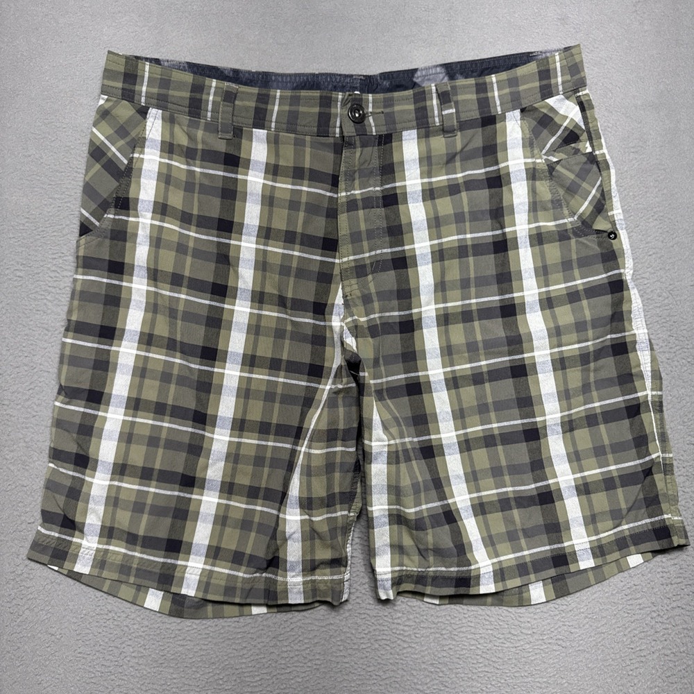 Lululemon Shorts Mens Sz 40 Green Black Plaid Golf Performance Stretch‎ Academia